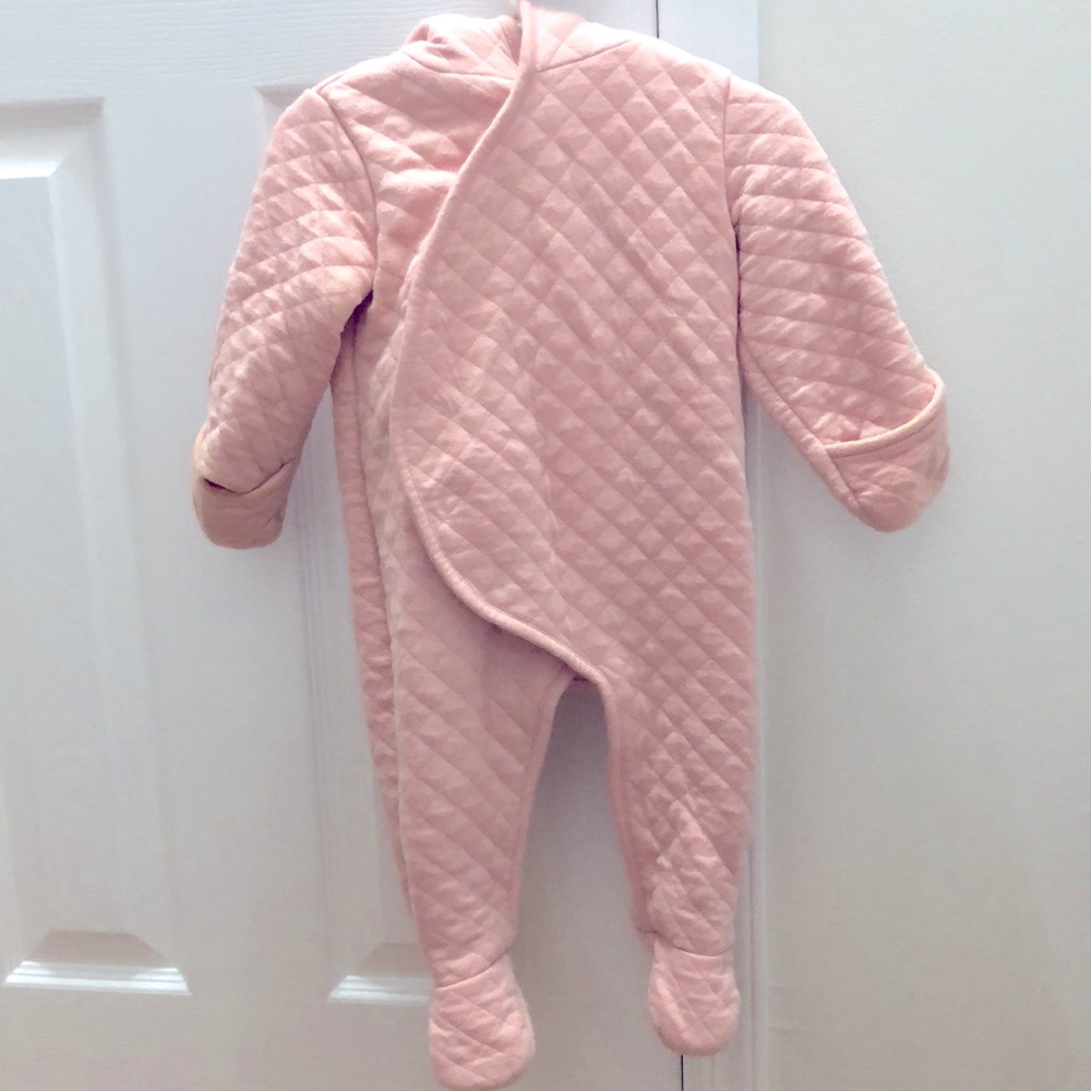 Hooded baby quilted pram